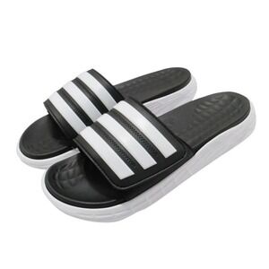 Adidas Duramo SL Slide Black White Mens Size 11 Sandals FY8786 Sandals New NIB